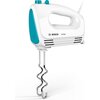 Миксер Bosch MFQ2210D, Hand mixer, CleverMixx, 375 W, 4 speed settings, additional pulse/turbo setting, white/blue