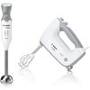 Миксер Bosch MFQ36440, Hand mixer, ErgoMixx, 450 W, Included blender & transparent jug, White