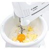 Миксер Bosch MFQ36460, Hand mixer, 450 W, White, includes bowl and stand