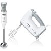 Миксер Bosch MFQ36460, Hand mixer, 450 W, White, includes bowl and stand