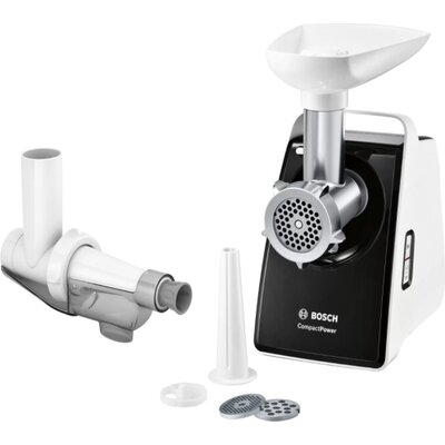 Месомелачка Bosch MFW3X15B Meat grinder, CompactPower, 500 W, White, Black