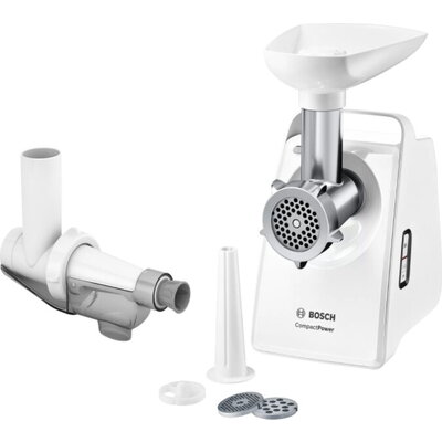 Месомелачка Bosch MFW3X15W Meat grinder, CompactPower, 500 W, White