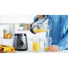 Блендер Bosch MMB6174S Series 4, VitaPower Blender, 1200 W, Glass ThermoSafe jug 1.5 l, Tritan ToGo bottle 0.6 l, Two speed sett