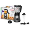 Блендер Bosch MMB6174S Series 4, VitaPower Blender, 1200 W, Glass ThermoSafe jug 1.5 l, Tritan ToGo bottle 0.6 l, Two speed sett