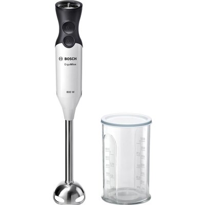 Пасатор Bosch MS61A4110, Blender, ErgoMixx, 800 W, Included transparent jug, White, anthracite