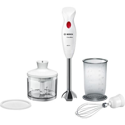 Пасатор Bosch MSM24500, Blender, CleverMixx, 400 W, Chopper and blender included, Stainless steel whisk, mixing/measuring cup, W