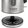 Електрическа кана Bosch TWK4P440, Kettle, DesignLine, 2000-2400 W, 1.7 l,  OneCup function, Stainless steel