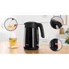 Електрическа кана Bosch TWK7L463, Kettle, 2400 W, 1.7 l, Black