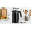 Електрическа кана Bosch TWK7L463, Kettle, 2400 W, 1.7 l, Black