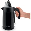 Електрическа кана Bosch TWK7L463, Kettle, 2400 W, 1.7 l, Black