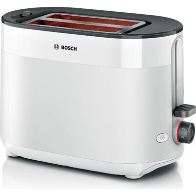 Тостер Bosch TAT2M121, MyMoment Compact toaster, 950 W, Auto power off, Defrost and reheat setting, Integrated warming grid, Hig