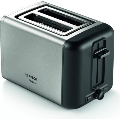 Тостер Bosch TAT3P420, Compact toaster,DesignLine,Stainless steel, 820-970 W, Auto power off, Defrost and warm setting, Lifting 