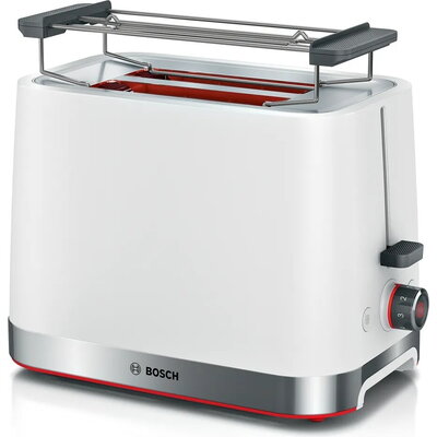 Тостер Bosch TAT4M221, MyMoment Compact toaster, 950 W, Auto power off, Defrost and reheat setting, Removable and foldable bun a