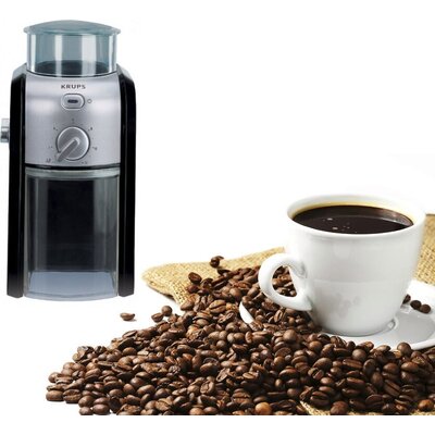 Кафемелачка Krups GVX242, Coffee Grinder Pro Edition black/chrome