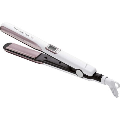 Преса Rowenta SF7660F0 Liss & Curls Premium Care, cashemere keratin coating, ionic function, liss optimizer (silicon strip), LCD