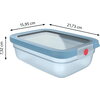 Кутия за съхранение Tefal N1210710 Oneclick Re 1.2 L Blue Tef1