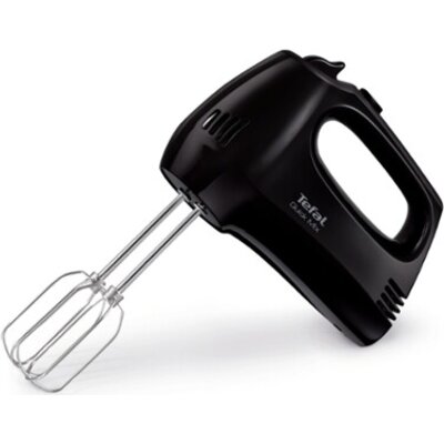 Миксер Tefal HT310838, Hand Mixer, 300W, 5 Speeds + turbo,  2 Beaters, 2 Dough hooks, black