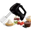 Миксер Tefal HT310838, Hand Mixer, 300W, 5 Speeds + turbo,  2 Beaters, 2 Dough hooks, black