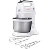 Миксер Tefal HT312138, Quick mix Hand Mixer with bowl, 300 W, 5 Speeds + turbo, 2 Beaters, 2 Dough hooks, automatic rotating bow