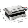 Барбекю Tefal GC774D30 Optigrill 4In1 Inox, (Grill, Bbq, Oven, Complete Meal), 600Cm2 Cooking Surface, Automatic Cooking Sensor,