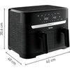 Уред за здравословно готвене Tefal EY901N10 Dual Easy Fry Essential Blk