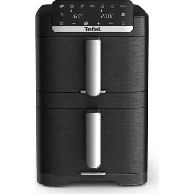Уред за здравословно готвене Tefal EY7568E0 Crispy Stack Af Genius+Acc Blk