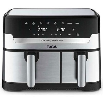 Уред за здравословно готвене Tefal EY905D10 DUAL EASY FRY & GRILL SS EU