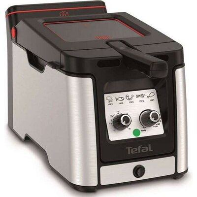 Фритюрник Tefal FR600D10, CLEAR DUO (ODORLESS), 1.2kg (3.5L), 2000W, adjustable temp & timer (30min), removable bowl, cool touch