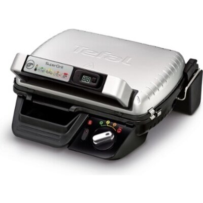 Барбекю Tefal GC451B12 Super Grill with timer, 600cm2 cooking surface, 2000W, 2 cooking positions (grill, BBQ), 3 settings + max