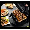 Барбекю Tefal GC714834, Optigrill+ Black Snacking, 600cm2 cooking surface, snacking tray, automatic cooking sensor, 6 automatic 