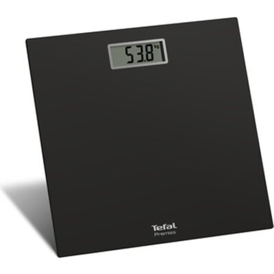 Везна Tefal PP1400V0, Premiss Black, glass platform (30x30x2cm), 150kg /100 g, display (65x28mm), 1 battery CR 2032