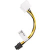 Адаптер Lanberg HDD 2x molex (m/f) 3 pin -> btx 6 pin psu, cable 15cm