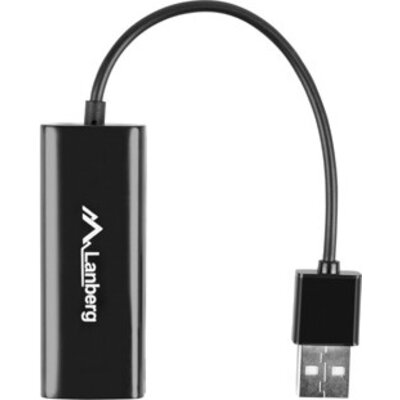 Адаптер Lanberg LAN adapter card USB 2.0 1x RJ45 100MB on cable