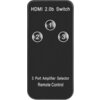 Адаптер Lanberg Video Switch 3x HDMI + Micro USB port + Remote Controller, black