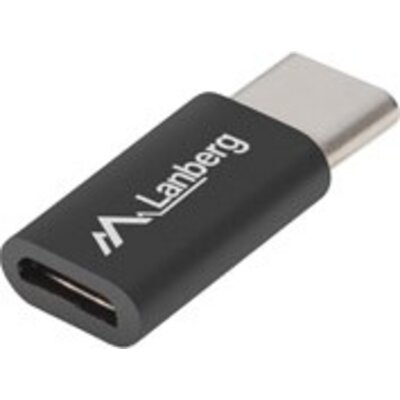 Адаптер Lanberg adapter USB type-c (m) -> micro-b (f) 2.0, black