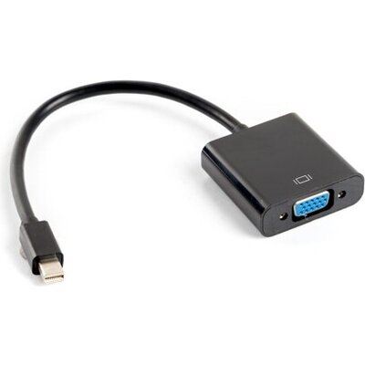 Адаптер Lanberg adapter display port mini (m) -> VGA (f), 20cm cable, black