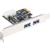 Мрежова карта Lanberg extension card PCI-express -> 2 x USB 3.1 gen 1 + low profile bracket
