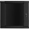 Комуникационен шкаф Lanberg rack cabinet 19” wall-mount 12U / 600x600 for self-assembly (flat pack), black