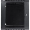 Комуникационен шкаф Lanberg rack cabinet 19'' wall-mount 12U / 600x450 for self-assembly (flat pack), black