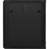 Комуникационен шкаф Lanberg rack cabinet 19” wall-mount 15U / 600x600 for self-assembly (flat pack), black