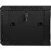 Комуникационен шкаф Lanberg rack cabinet 19” wall-mount 6U / 600x450 for self-assembly (flat pack), black