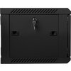 Комуникационен шкаф Lanberg rack cabinet 19” wall-mount 6U / 600x450 for self-assembly (flat pack), black