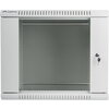 Комуникационен шкаф Lanberg rack cabinet 19” wall-mount 9U / 600x450 for self-assembly (flat pack), grey