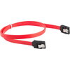 Кабел Lanberg SATA DATA II (3GB/S) F/F cable 30cm metal clips, red