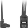 Кабел Lanberg SATA DATA III (6GB/S) F/F cable 30cm metal clips angled, black