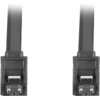 Кабел Lanberg SATA DATA III (6GB/S) F/F cable 30cm metal clips, black