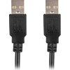 Кабел Lanberg USB-A M/M 2.0 cable 1.8m black
