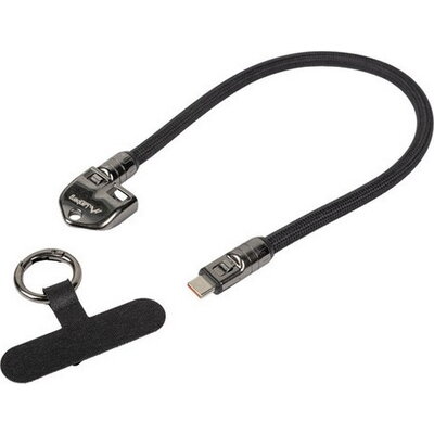 Кабел Lanberg USB-C M/M 2.0 cable 0.3m, black