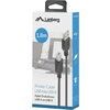 Кабел Lanberg Cable USB-A(M)->USB-B(M) 2.0 Ferrite 1.8m Box Black