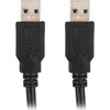 Кабел Lanberg USB-A (M) -> USB-A (M) 3.0 cable 0.5m, black